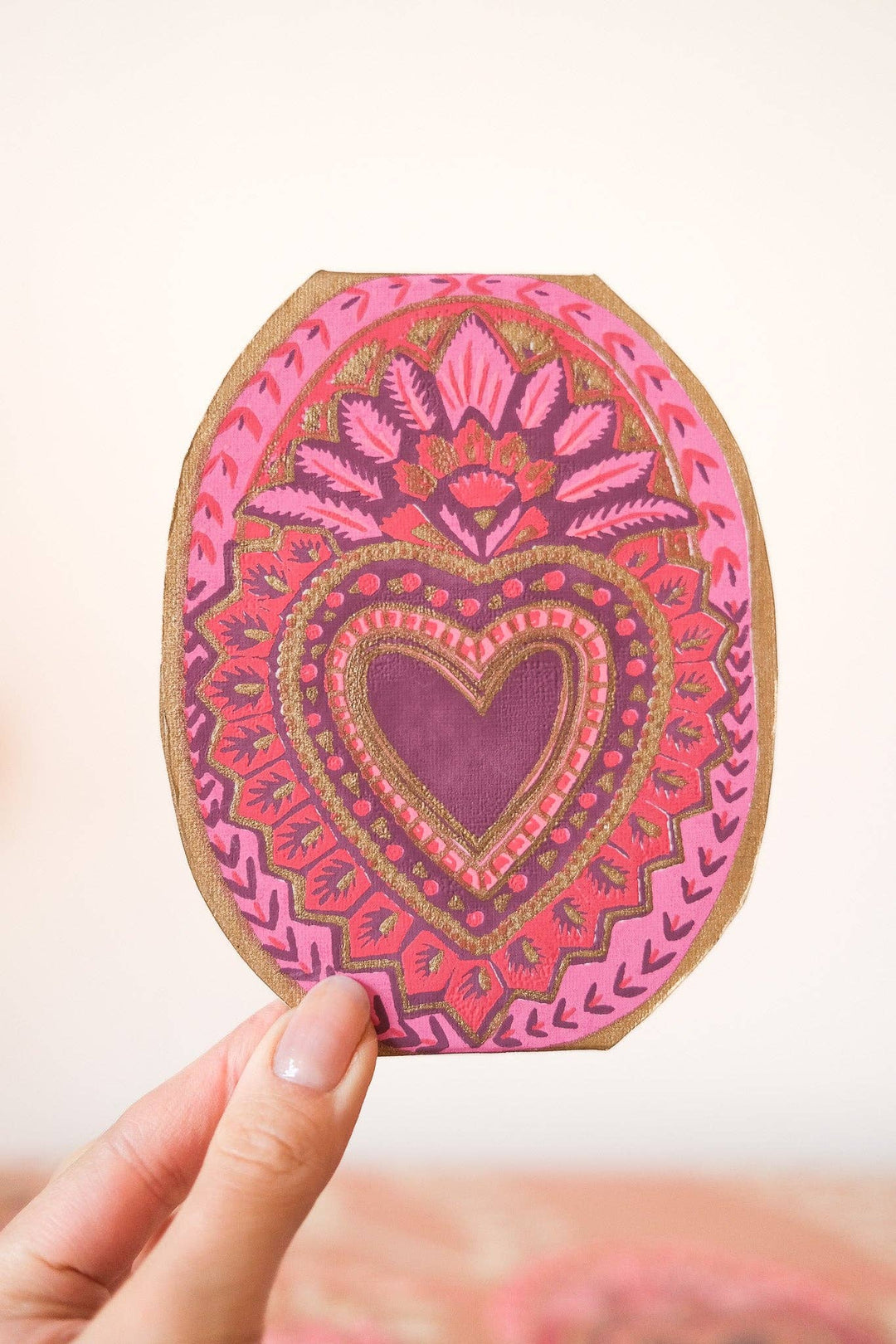 Heart of Feathers Greeting Card - Violet Elizabeth - 