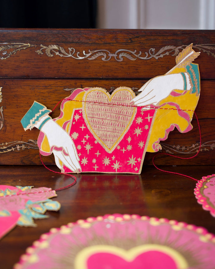 Hearts Sewn Garland - Violet Elizabeth - 