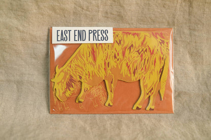 Highland Cow Greeting Card: C5 - Violet Elizabeth - Gift Cards