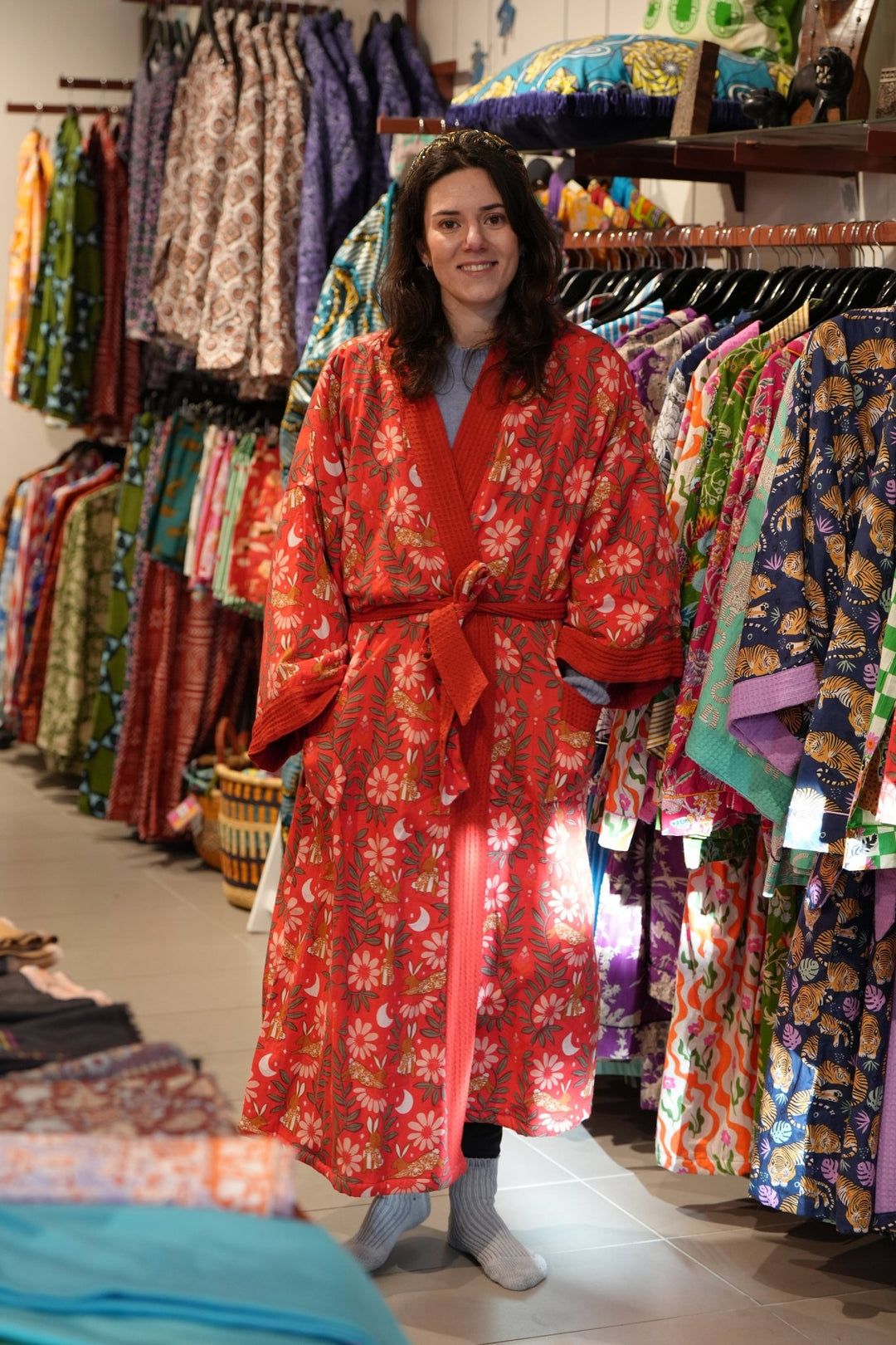 Honey bunny Waffle Robe - Violet Elizabeth - Clothing