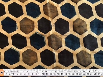 Honeycomb Mushru cotton/silk blend - Violet Elizabeth - Haberdashery