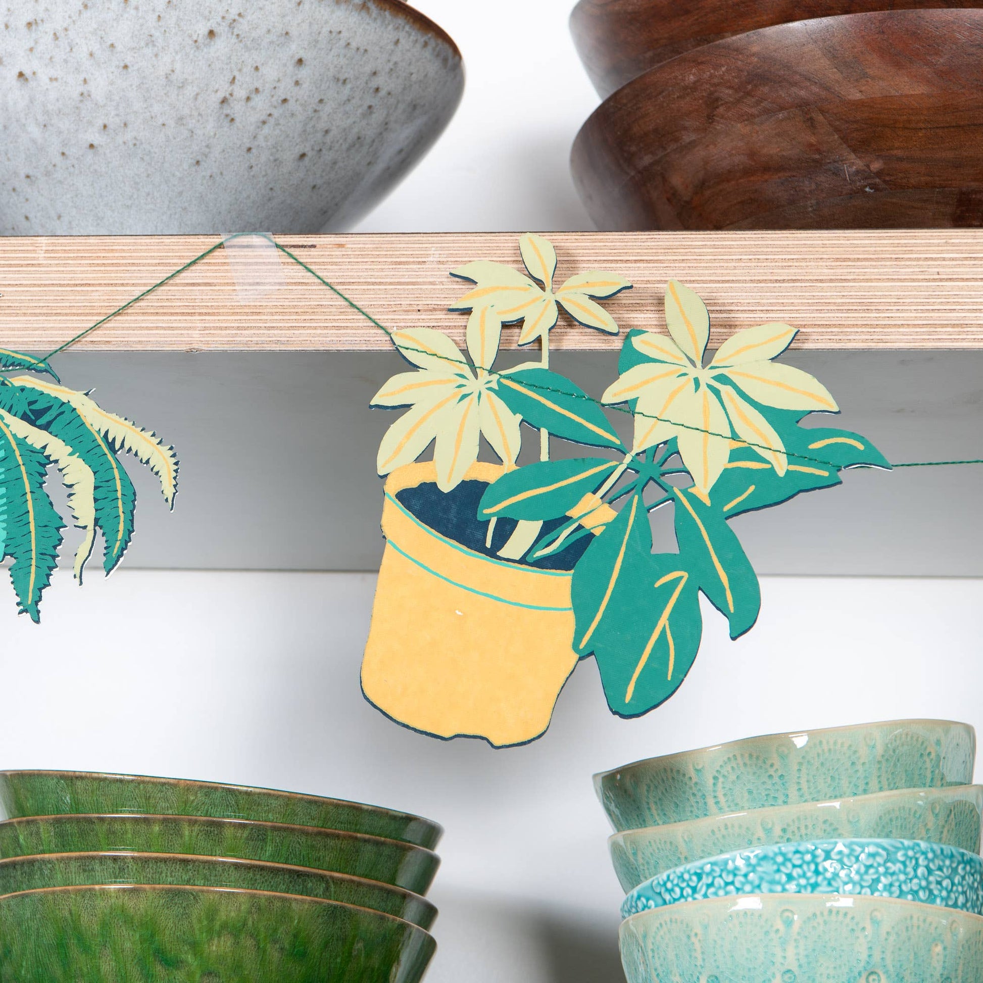 Houseplants Sewn Garland - Violet Elizabeth - Decor