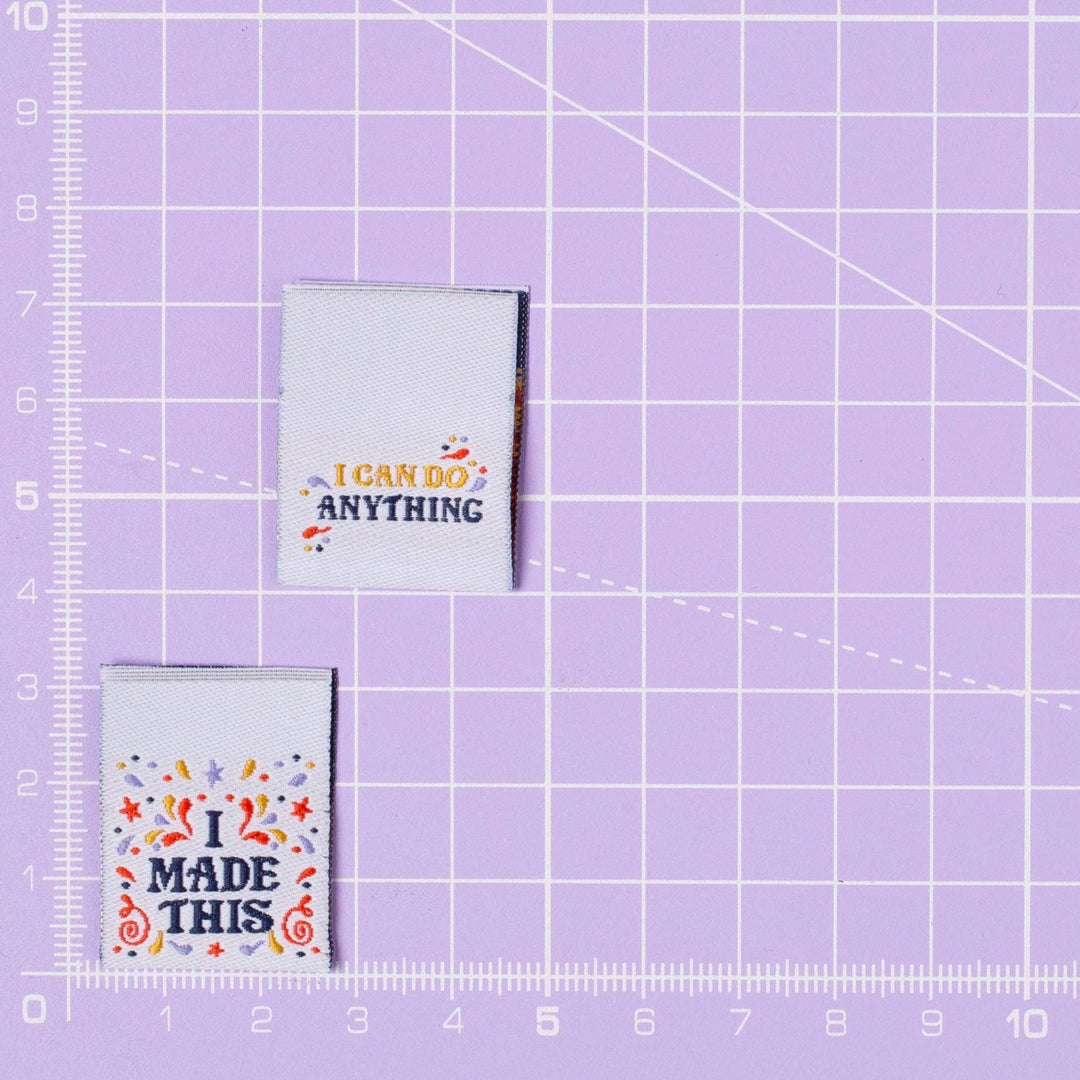 I MADE THIS - I CAN DO ANYTHING - Sewing Labels Tags - Violet Elizabeth - Haberdashery