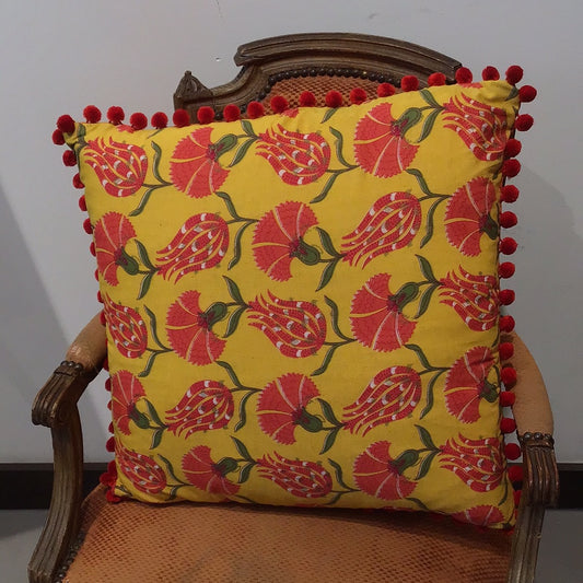Copy of orange floral pattern with yellow background - Violet Elizabeth