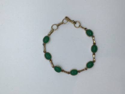 Seven Sisters Brass Bracelet: various gemstones - Violet Elizabeth