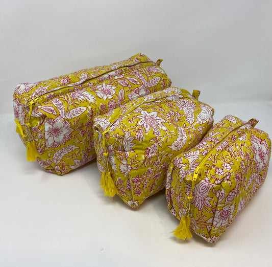 Sunshine yellow Washbags - Violet Elizabeth