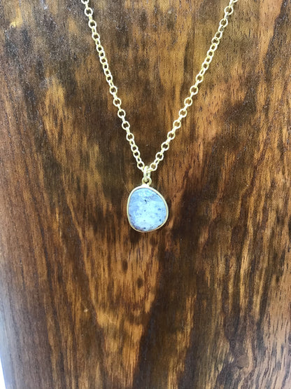 Speckled moonstone necklace - Violet Elizabeth