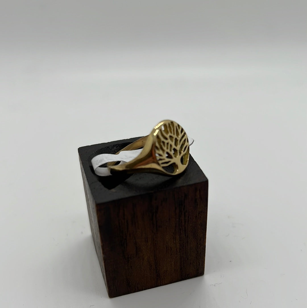 mini tree of life Brass Ring - Violet Elizabeth
