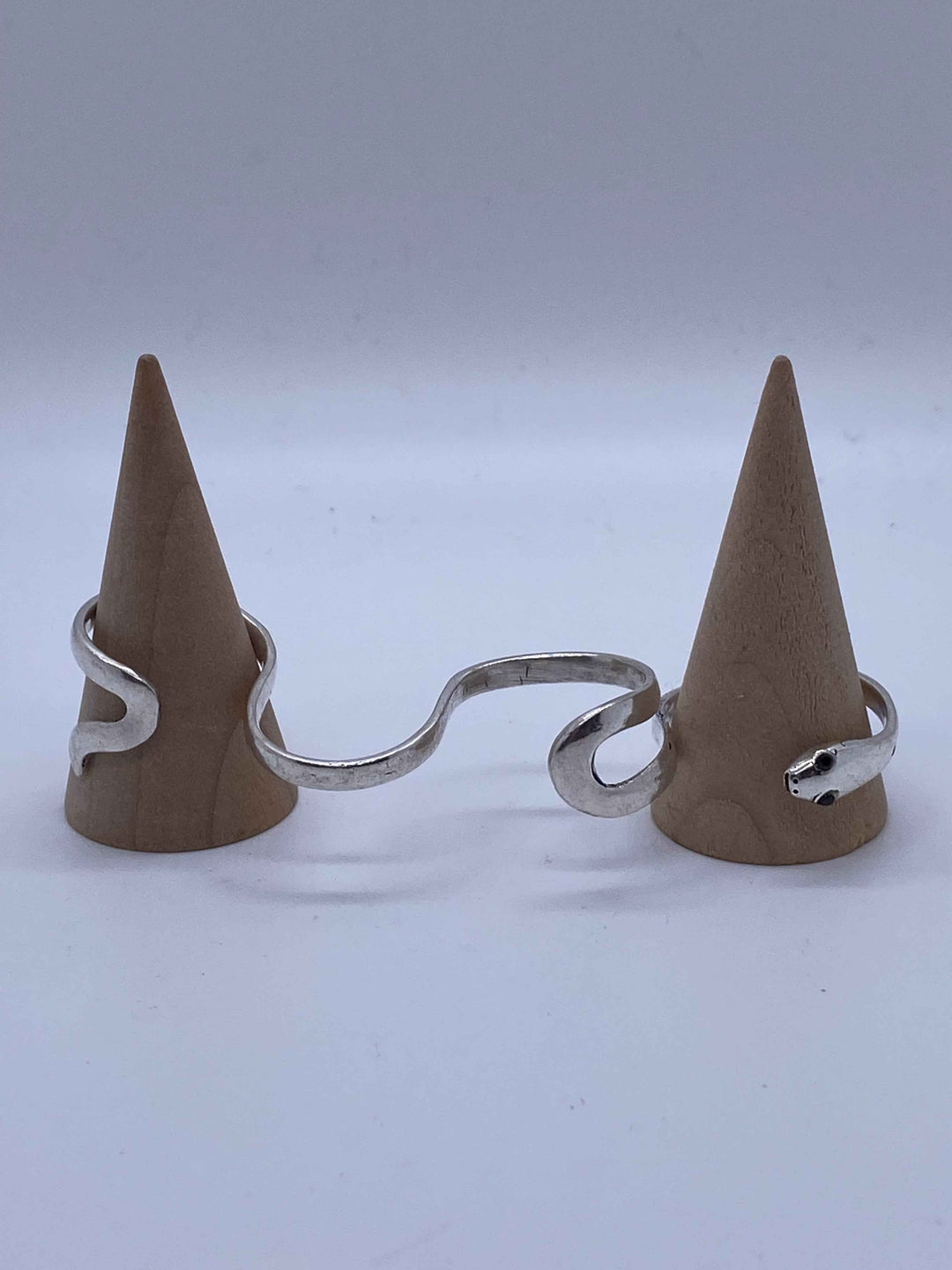 Wiggle Snake Ring Both Brass And Silvern7