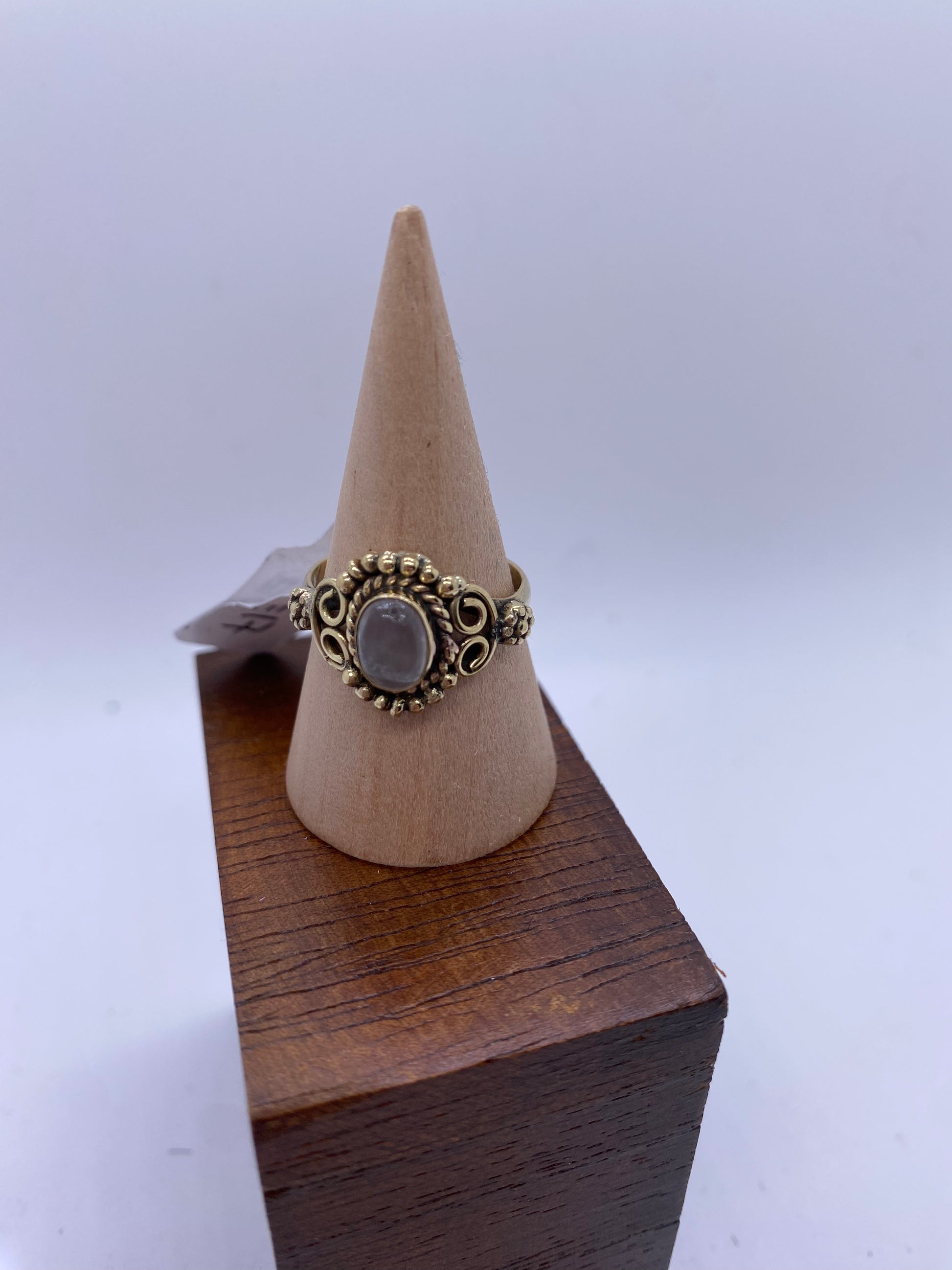 Jessica Gems Brass Ring: Various Stones - Violet Elizabeth