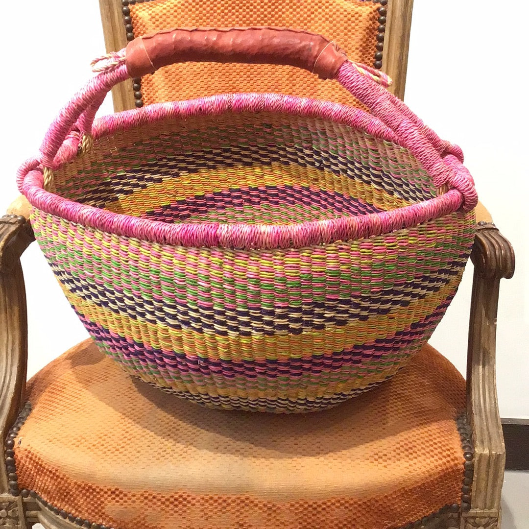 Large Round Basket - Violet Elizabeth