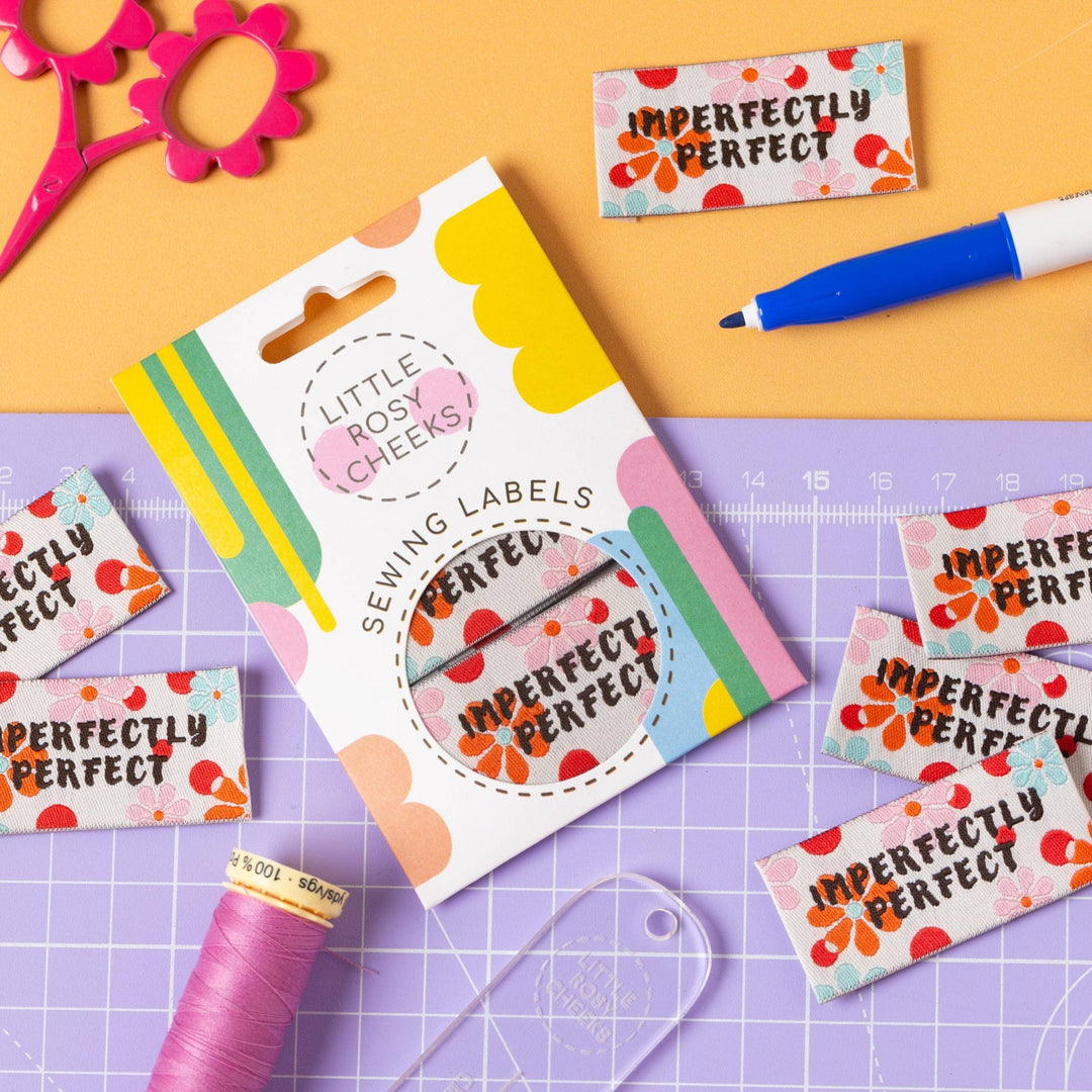 IMPERFECTLY PERFECT - Sewing Labels Tags - Violet Elizabeth - Haberdashery
