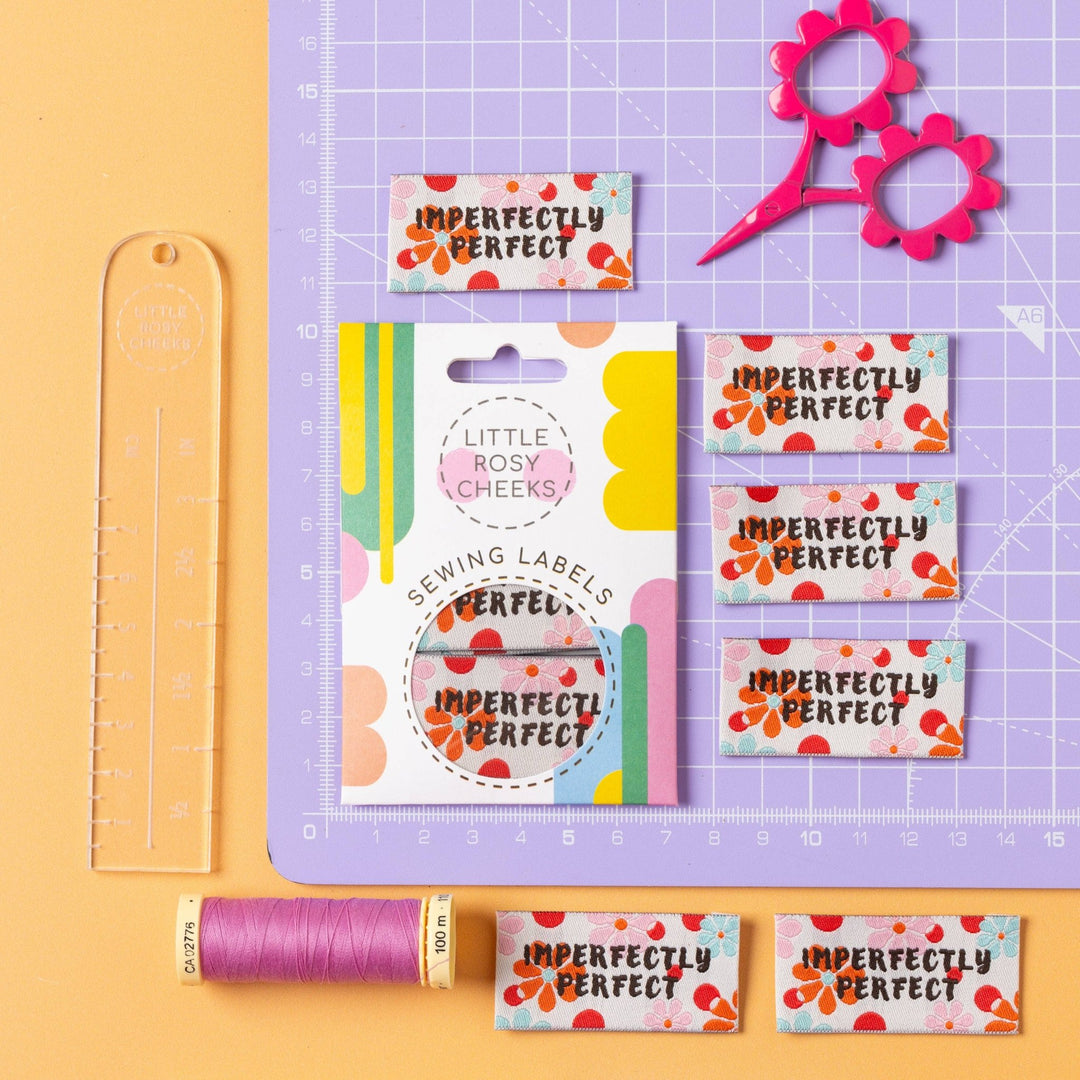 IMPERFECTLY PERFECT - Sewing Labels Tags - Violet Elizabeth - Haberdashery