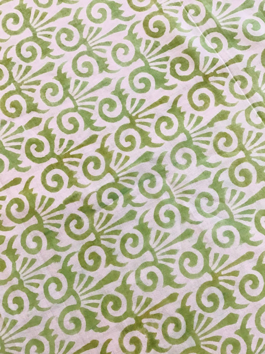 Indian headress print Block Printed Fabric - Violet Elizabeth - Haberdashery
