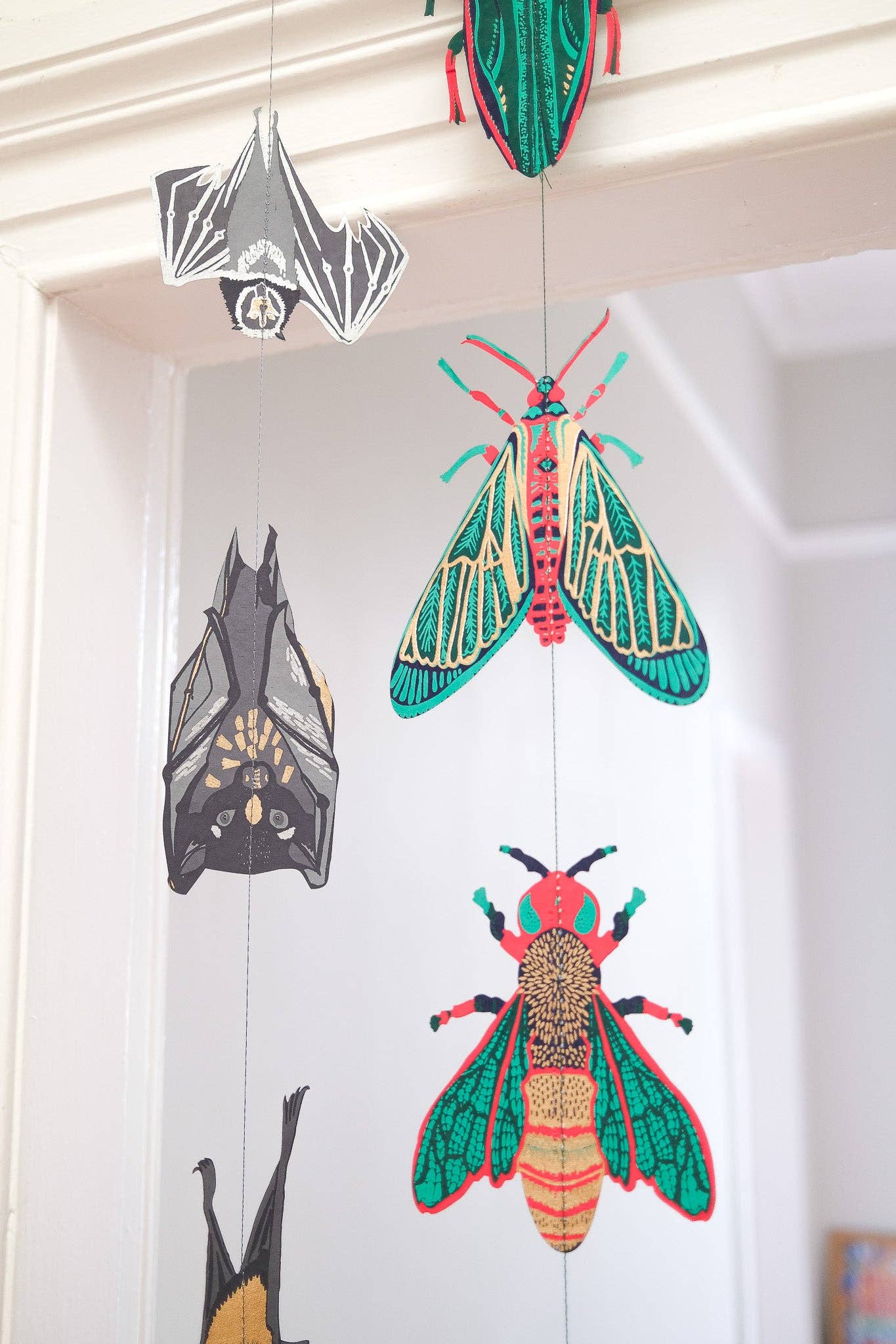 Insects Vertical Wall Hanging - Violet Elizabeth - 