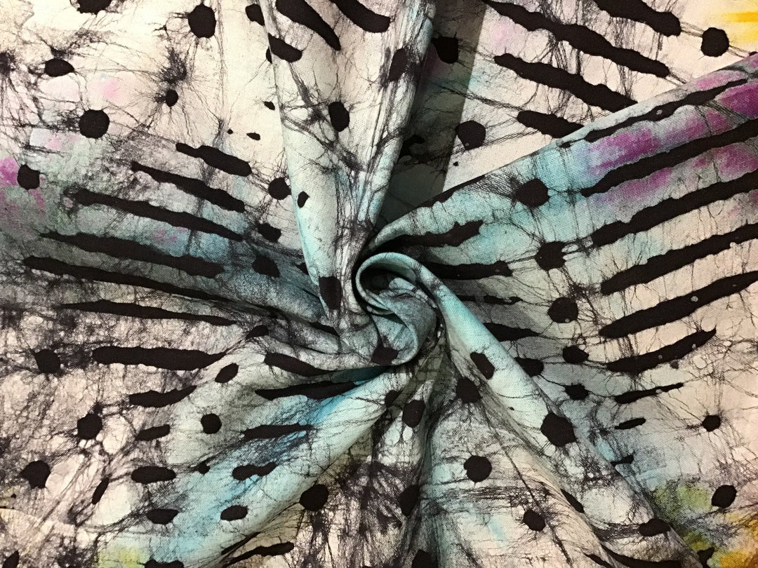 Into the Void Batik Fabric - Violet Elizabeth - Haberdashery