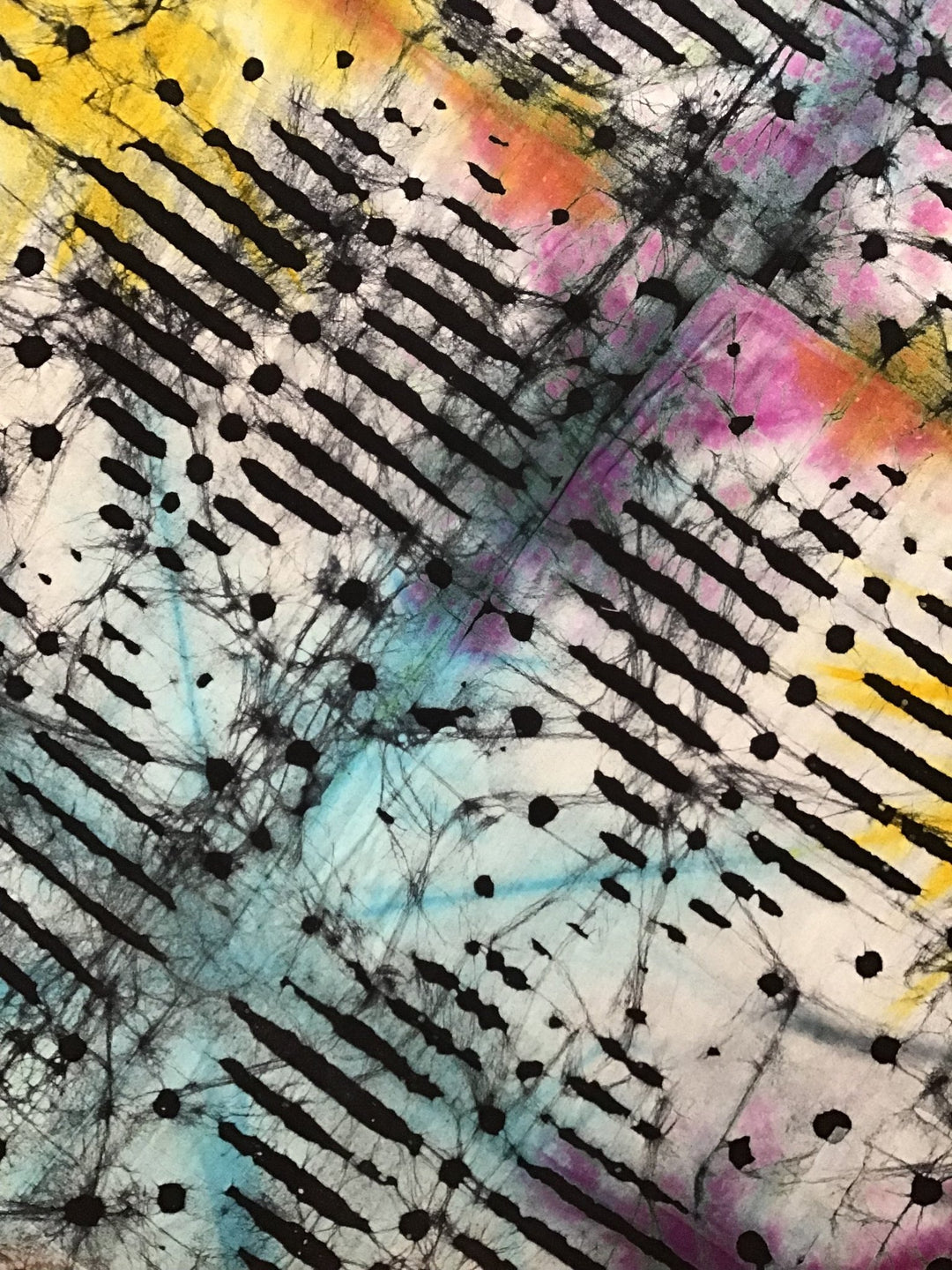 Into the Void Batik Fabric - Violet Elizabeth - Haberdashery