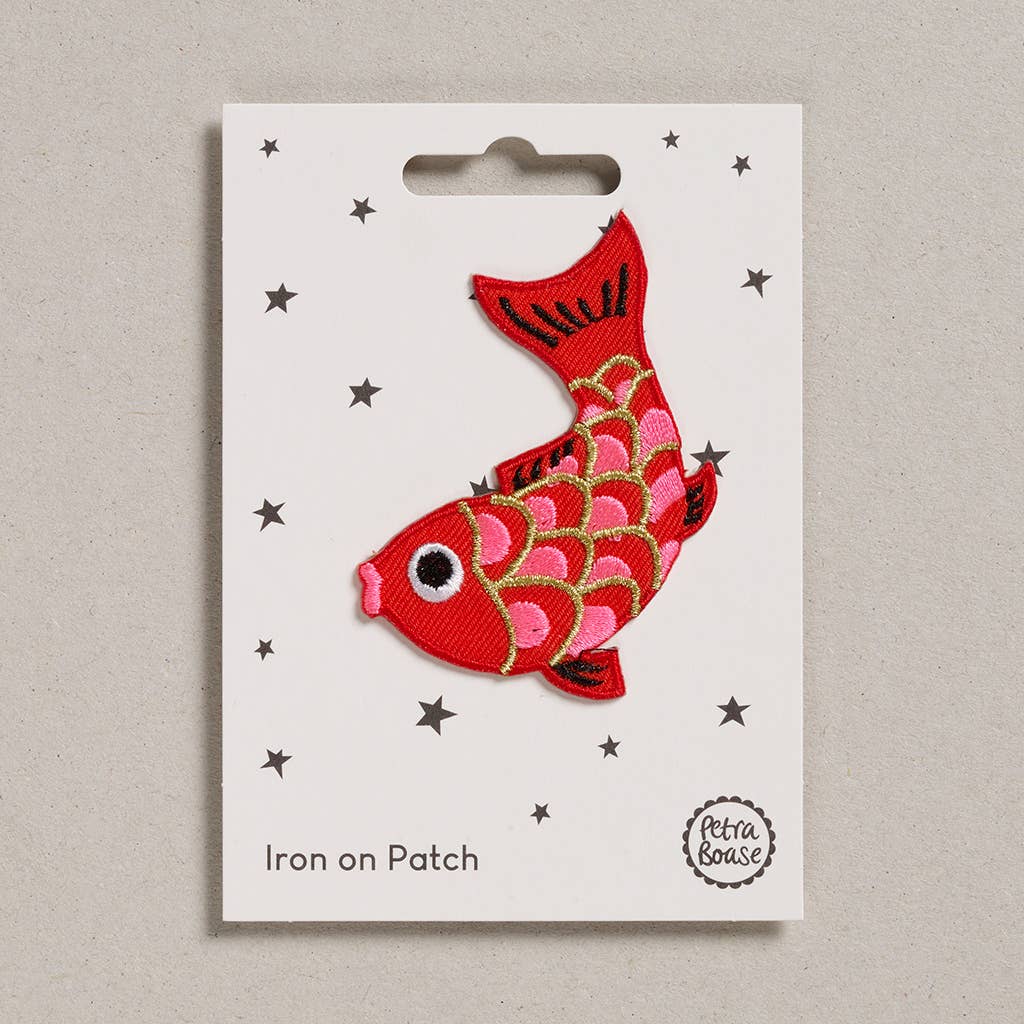 Iron on Patch - Koi Fish - Violet Elizabeth - 