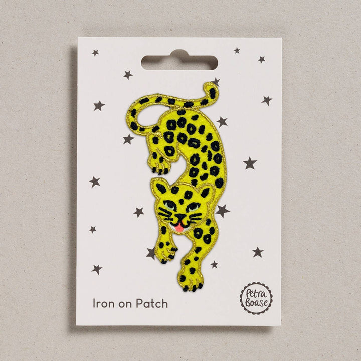 Iron on Patch - Leaping Leopard - Violet Elizabeth - 