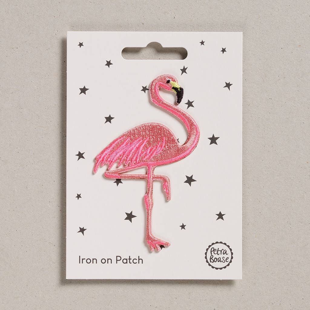 Iron on Patch - Pack of 6 - Flamingo - Violet Elizabeth - 