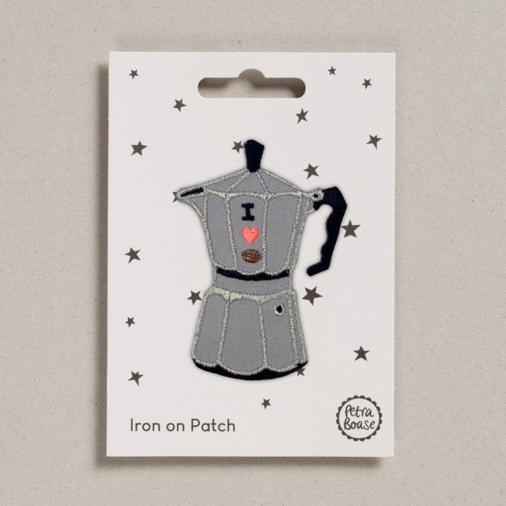 Iron on Patch (Pack of 6) - Moka Pot - Violet Elizabeth - 