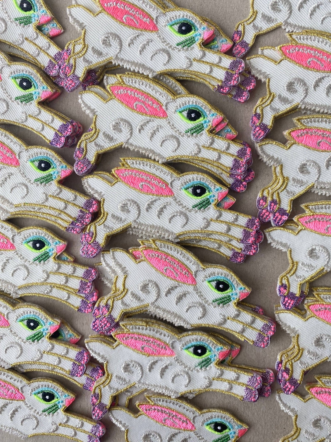 Iron on Patch (Pack of 6) - Rabbit - Violet Elizabeth - 