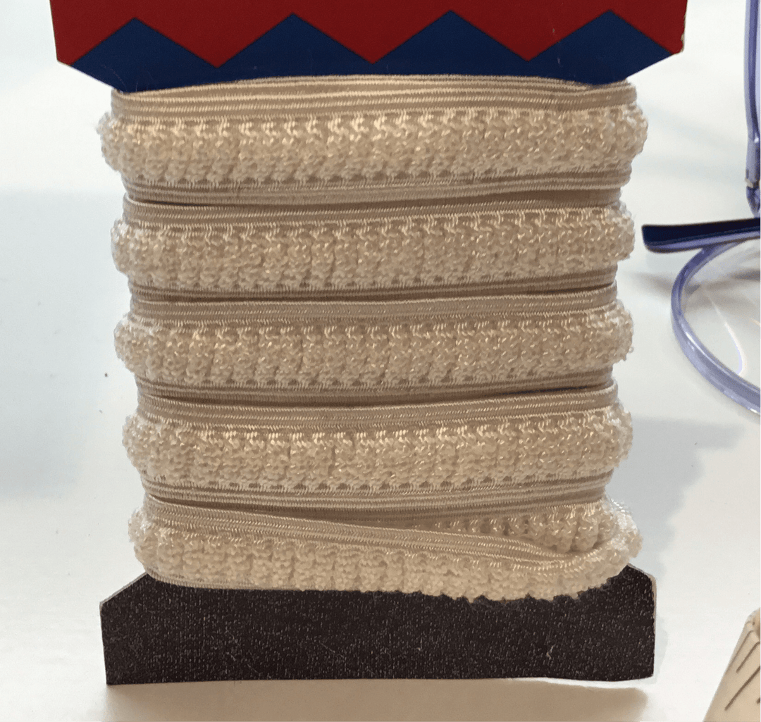 Ivory Strapping Elastic 12mm - Violet Elizabeth - Haberdashery