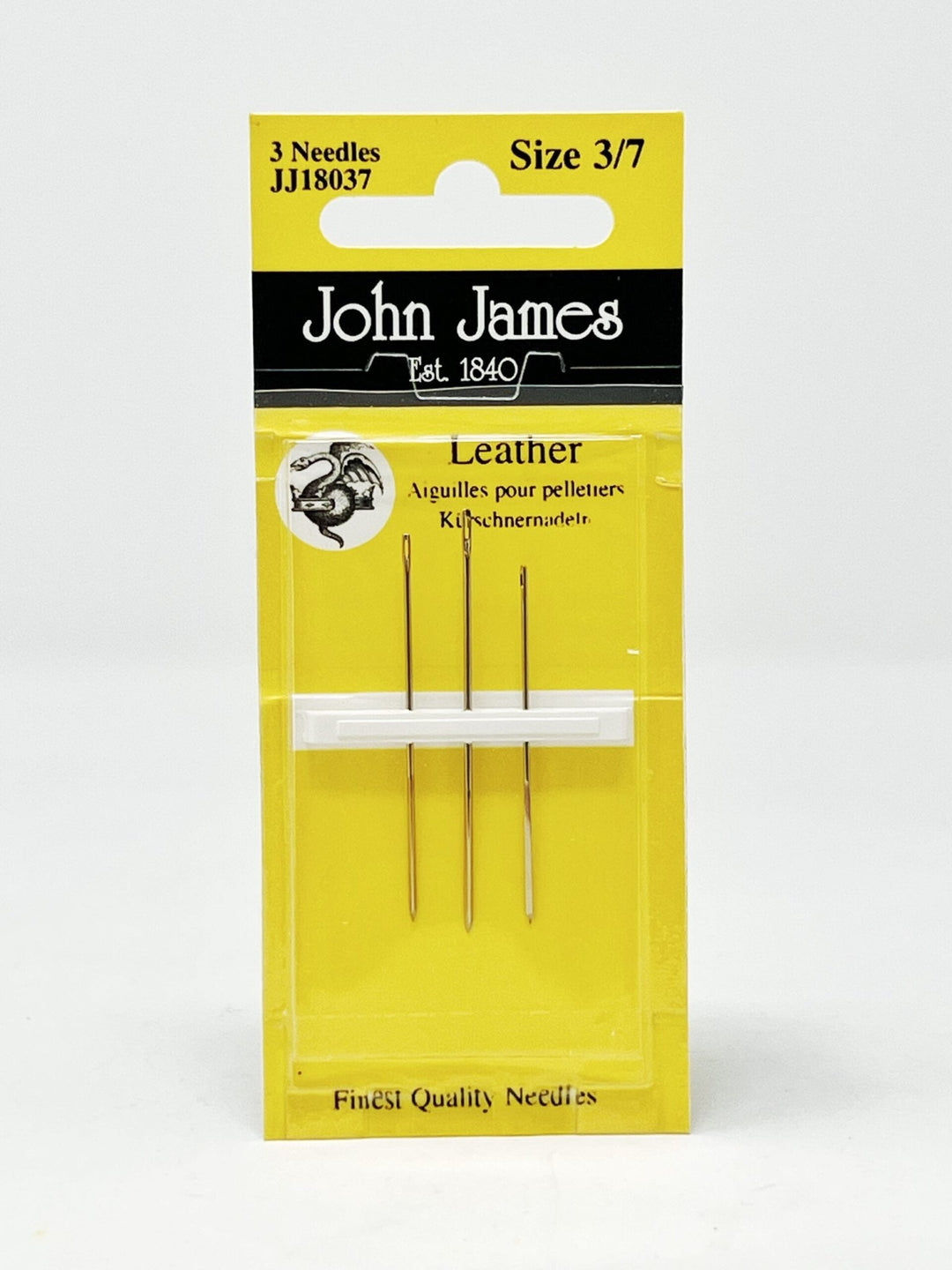 John James Leather Needles - Violet Elizabeth - Haberdashery