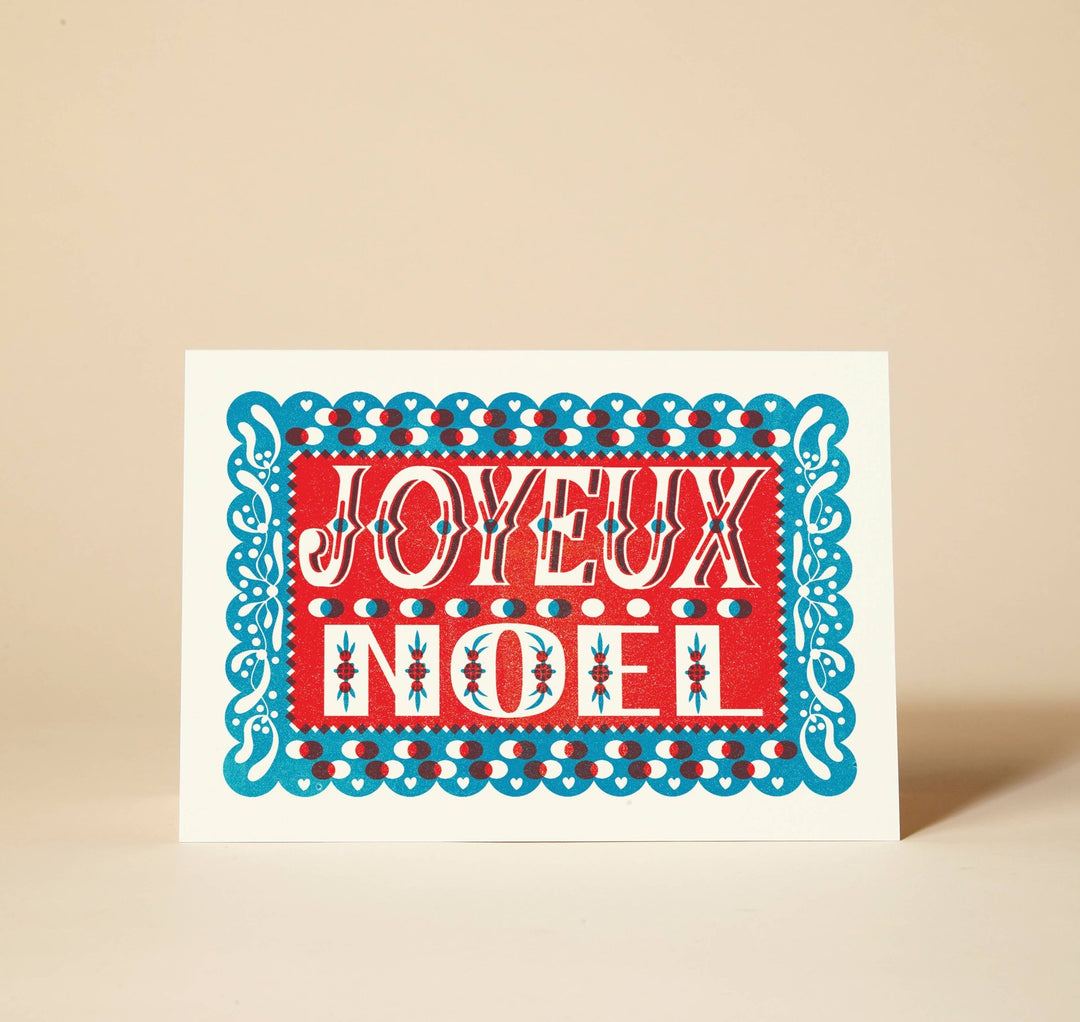 Joyeux Noel Christmas Card - Violet Elizabeth - 