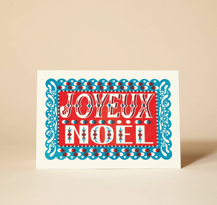 Joyeux Noel Christmas Card - Violet Elizabeth - 