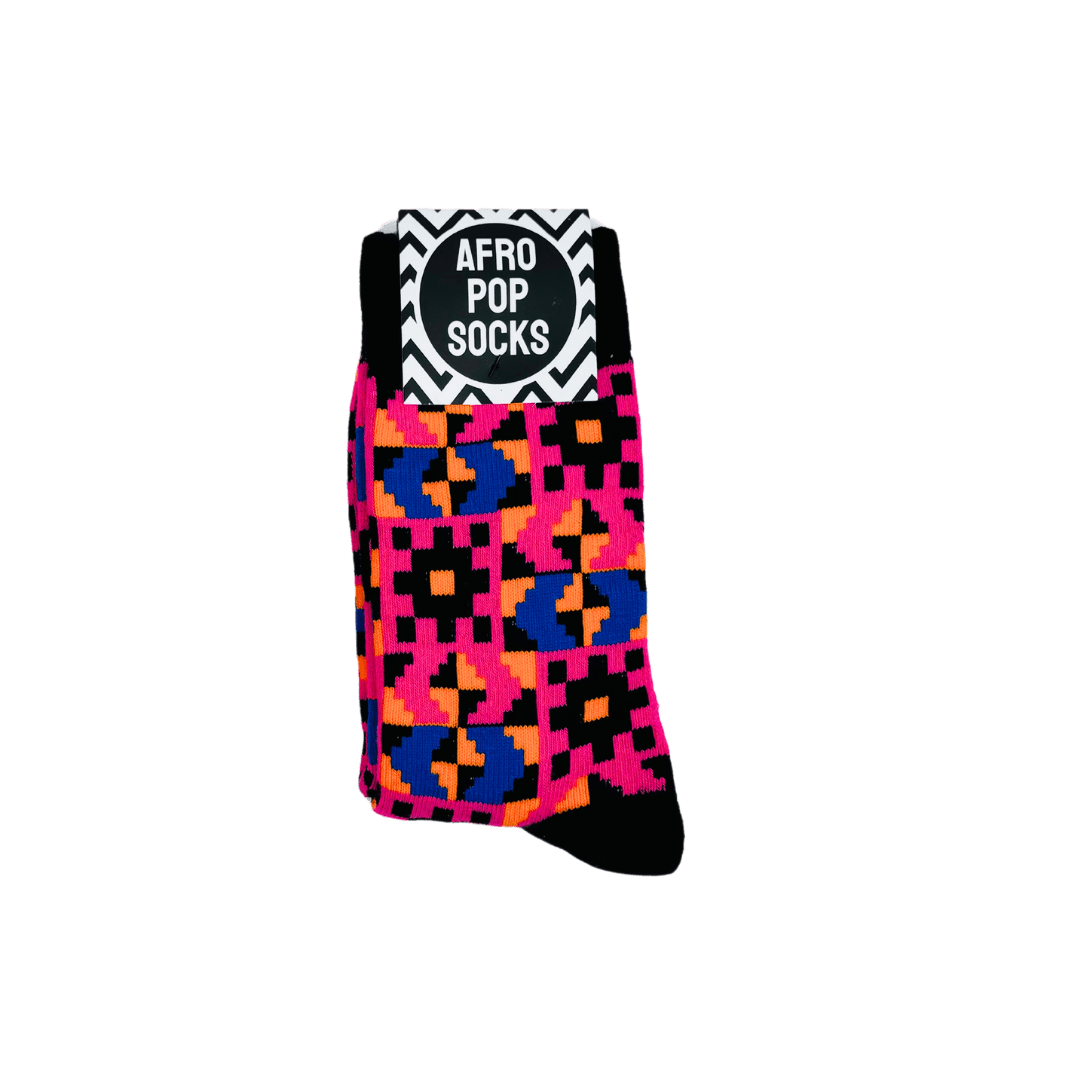 Kente Winter Socks Black - Violet Elizabeth - 