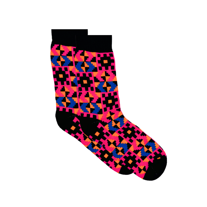 Kente Winter Socks Black - Violet Elizabeth - 