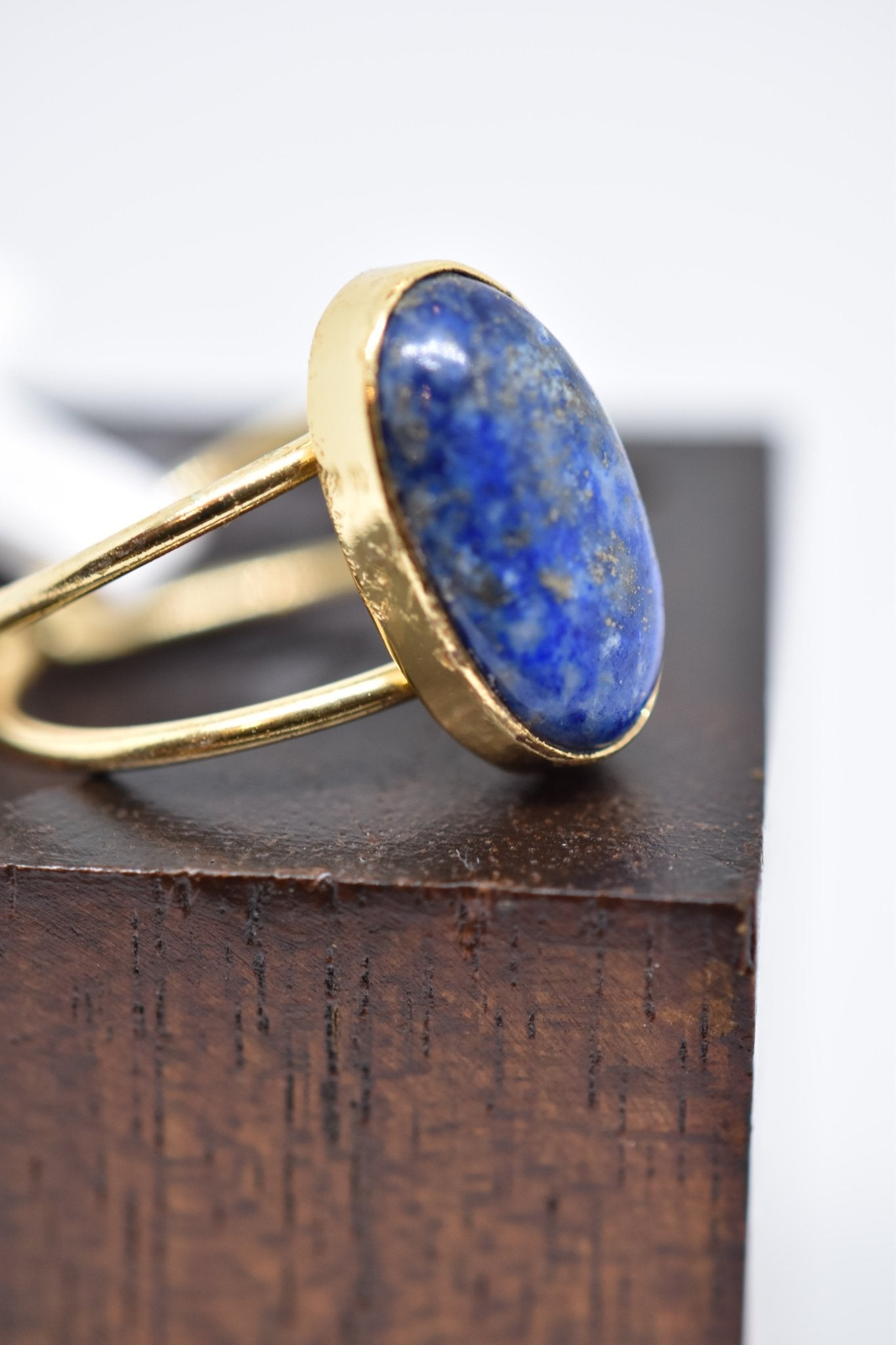 Lapis Lazuli Magic Bean Stone Rings - Violet Elizabeth - Jewellery