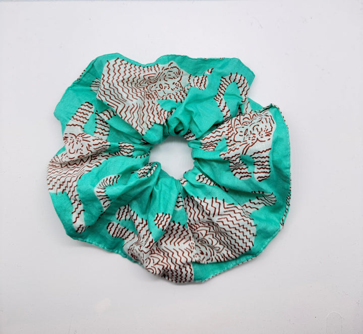 Large Tiger at Tiffany’s Cotton Scrunchie