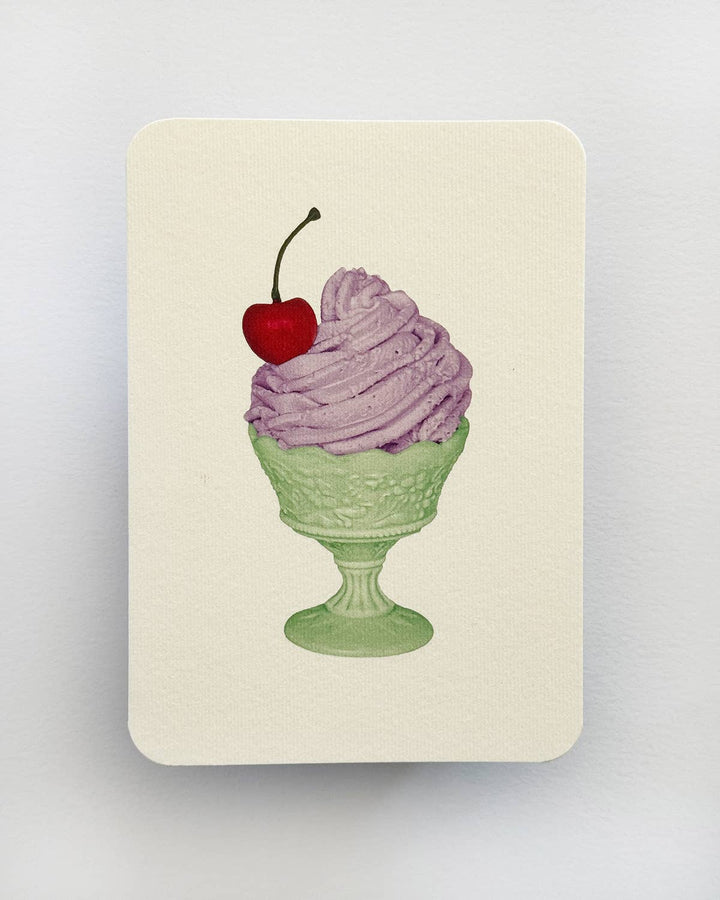 Lavender Chantilly Cream Greeting Card | Birthday Card - Violet Elizabeth - 