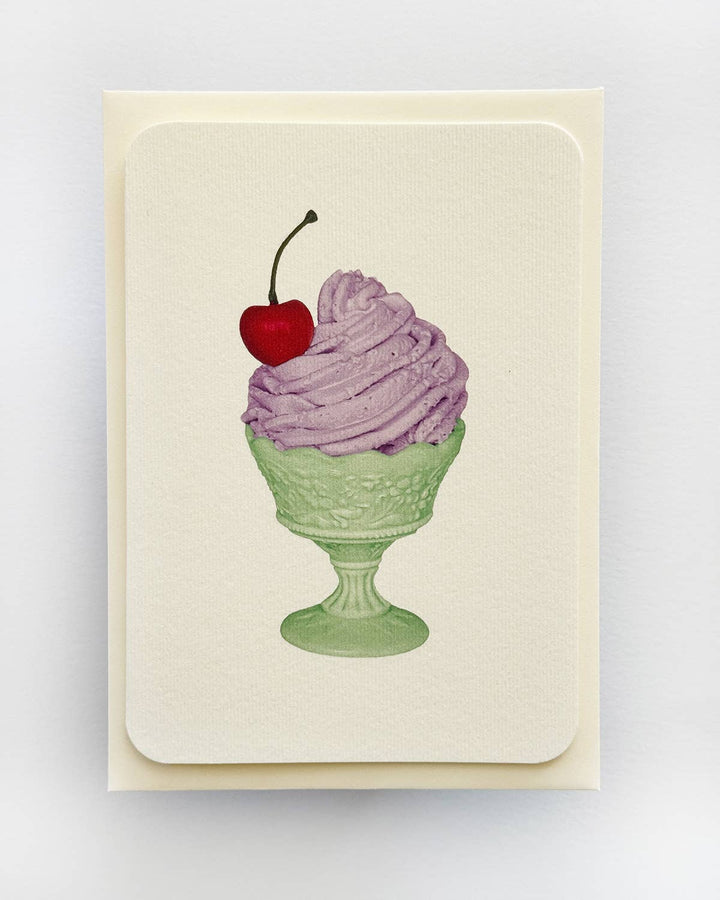 Lavender Chantilly Cream Greeting Card | Birthday Card - Violet Elizabeth - 
