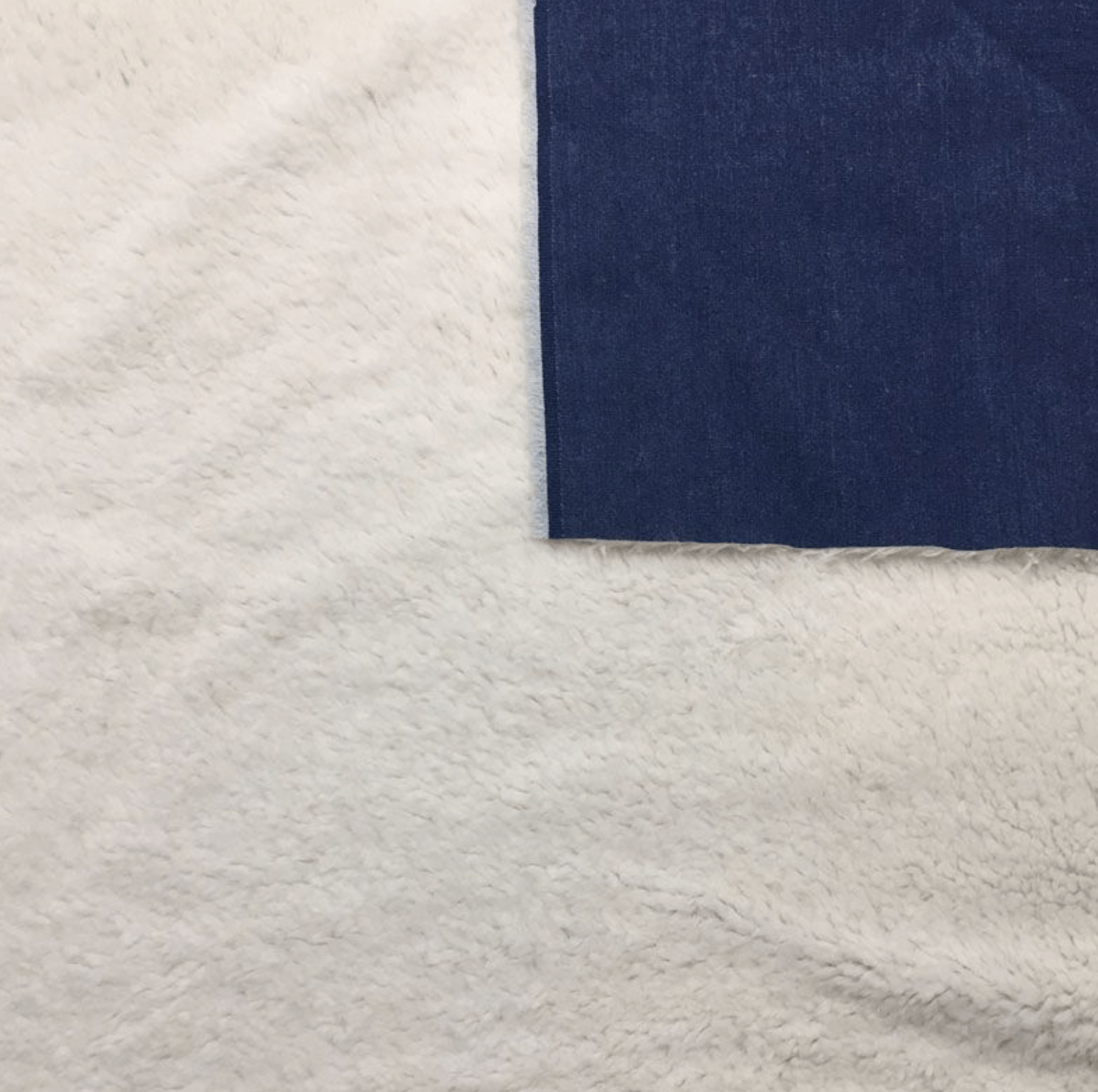 Light Blue Denim Fur Fabric - Violet Elizabeth - Haberdashery