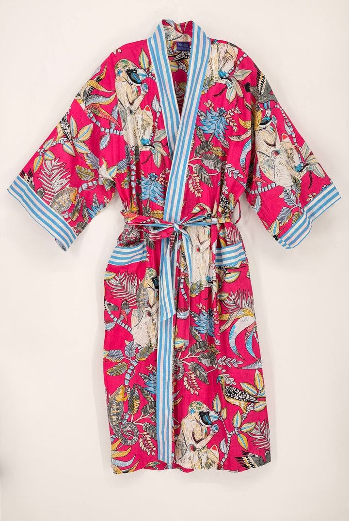 Long Cotton Robe - Violet Elizabeth - Clothing