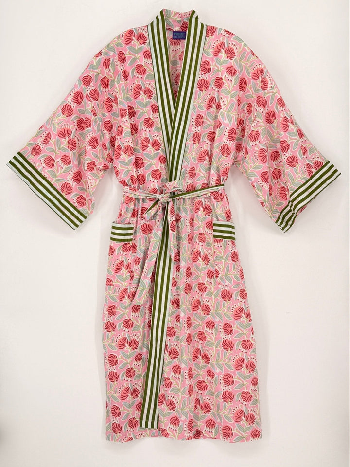 Long Cotton Robe - Violet Elizabeth - Clothing