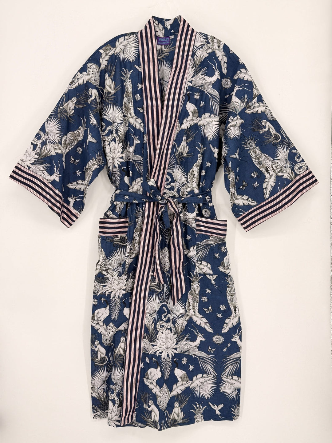 Long Cotton Robe - Violet Elizabeth - Clothing