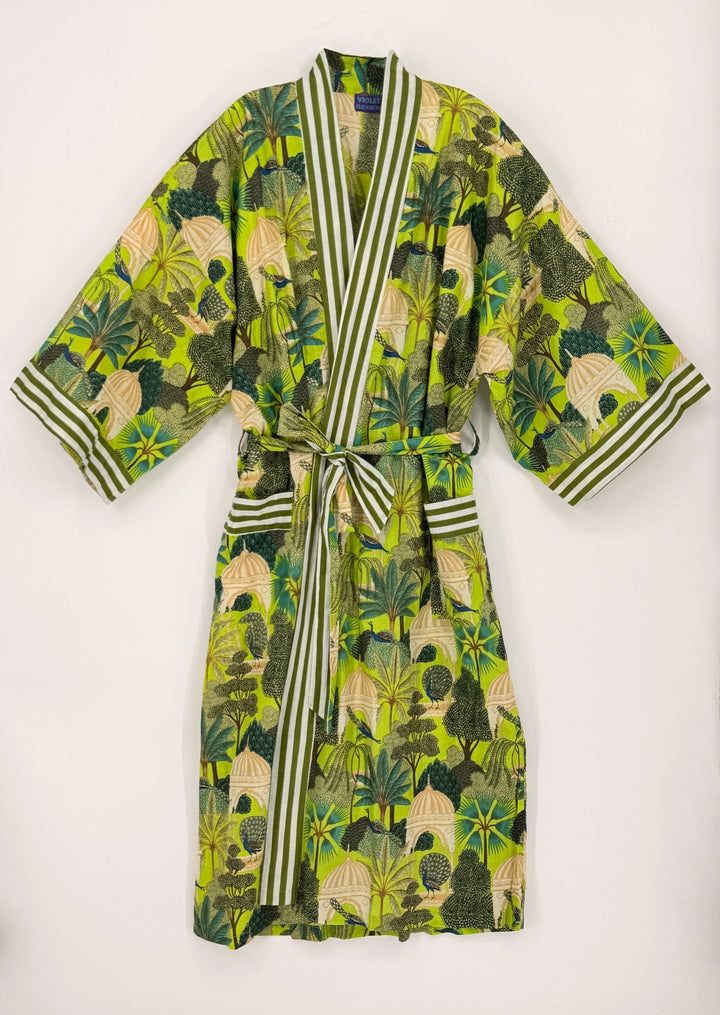 Long Cotton Robe - Violet Elizabeth - Clothing
