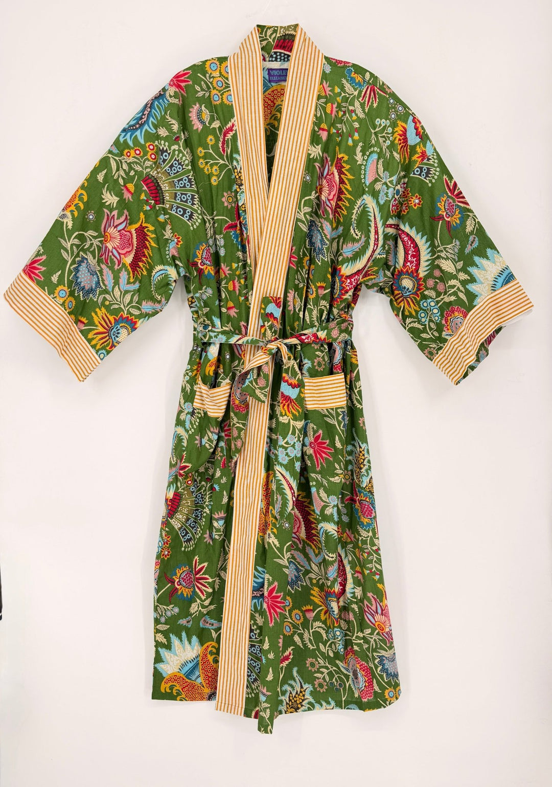 Long Cotton Robe - Violet Elizabeth - Clothing