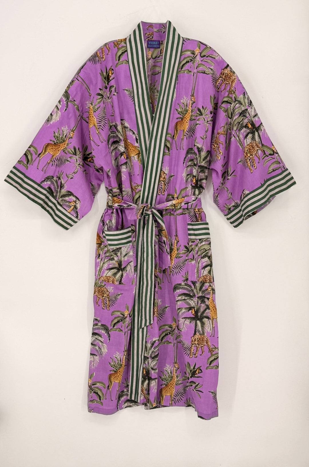 Long Cotton Robe - Violet Elizabeth - Clothing