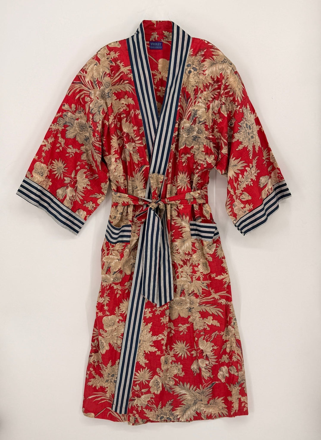 Long Cotton Robe - Violet Elizabeth - Clothing