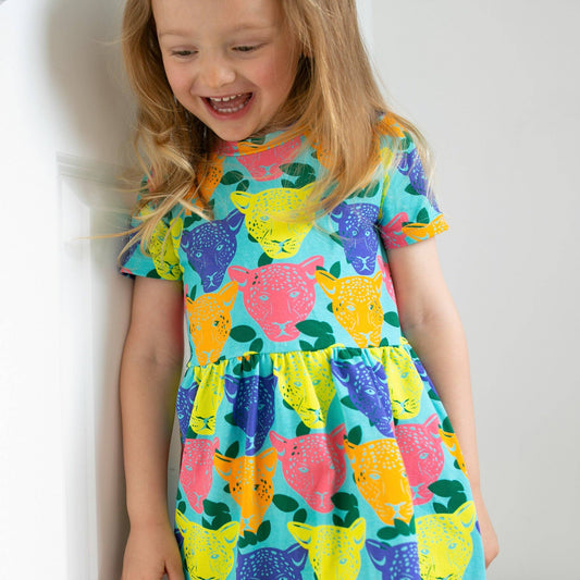 Luminous Leopard Dress: 1 - 2 Y - Violet Elizabeth - 