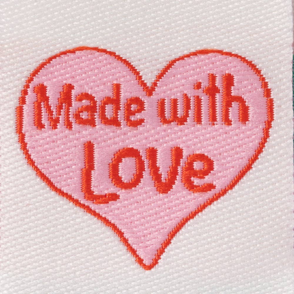 MADE WITH LOVE - Sewing Labels Tags - Violet Elizabeth - Haberdashery