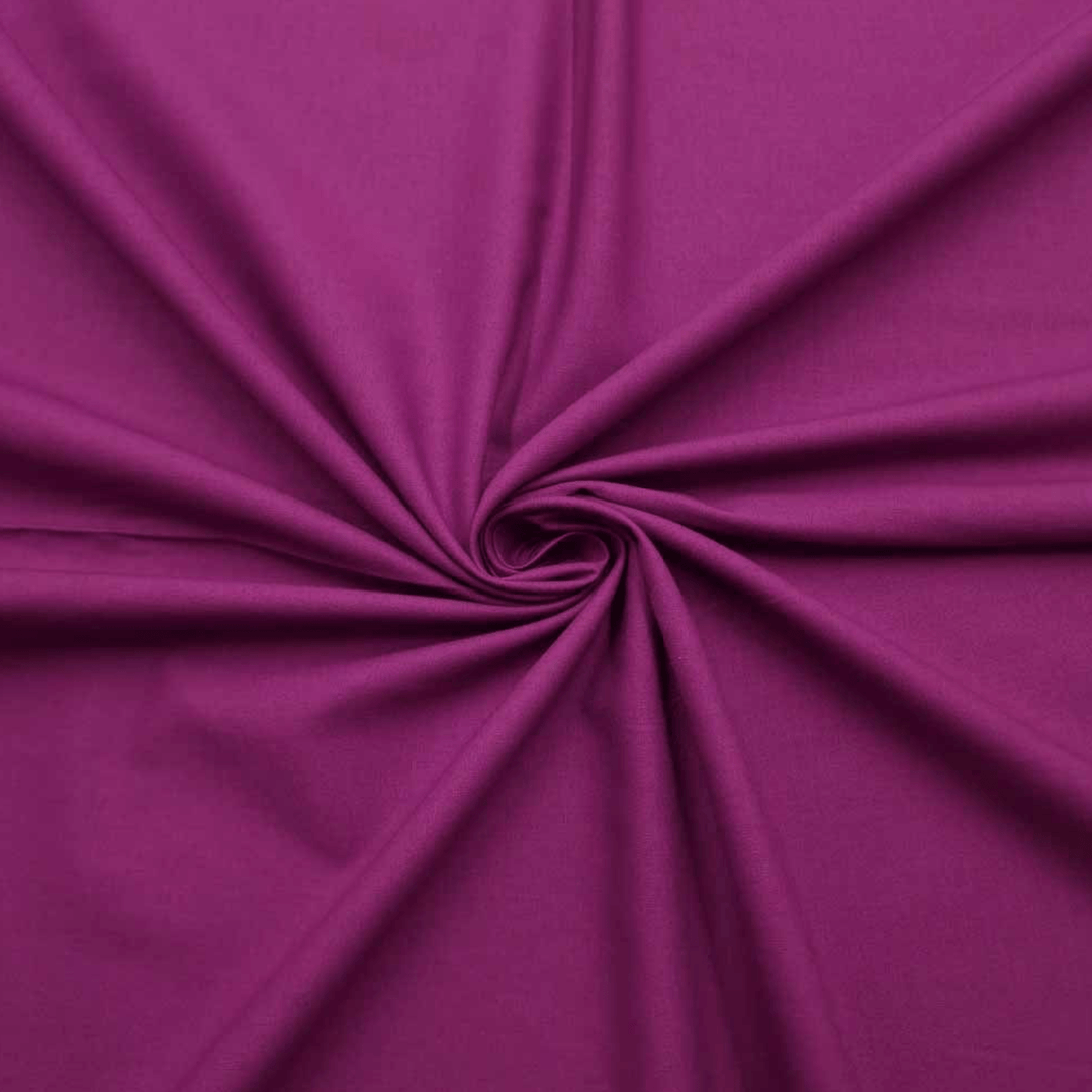 Magenta Plain Quilting Cotton - Violet Elizabeth - Haberdashery