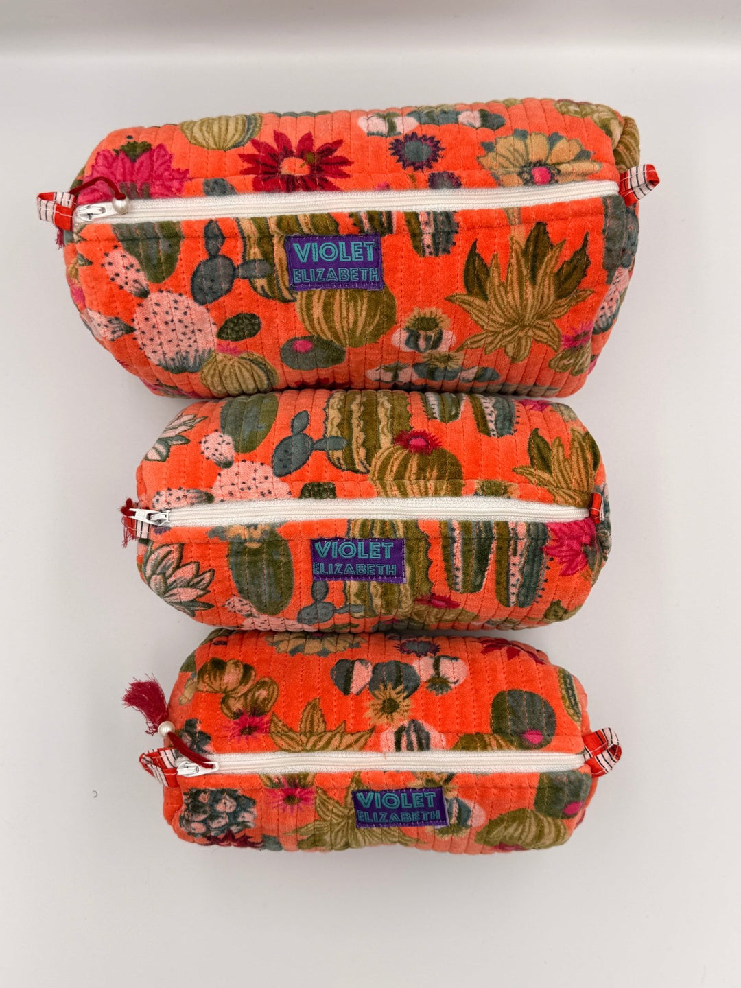 Mammillaria Velvet Wash bags - Violet Elizabeth - Bathroom Accessories