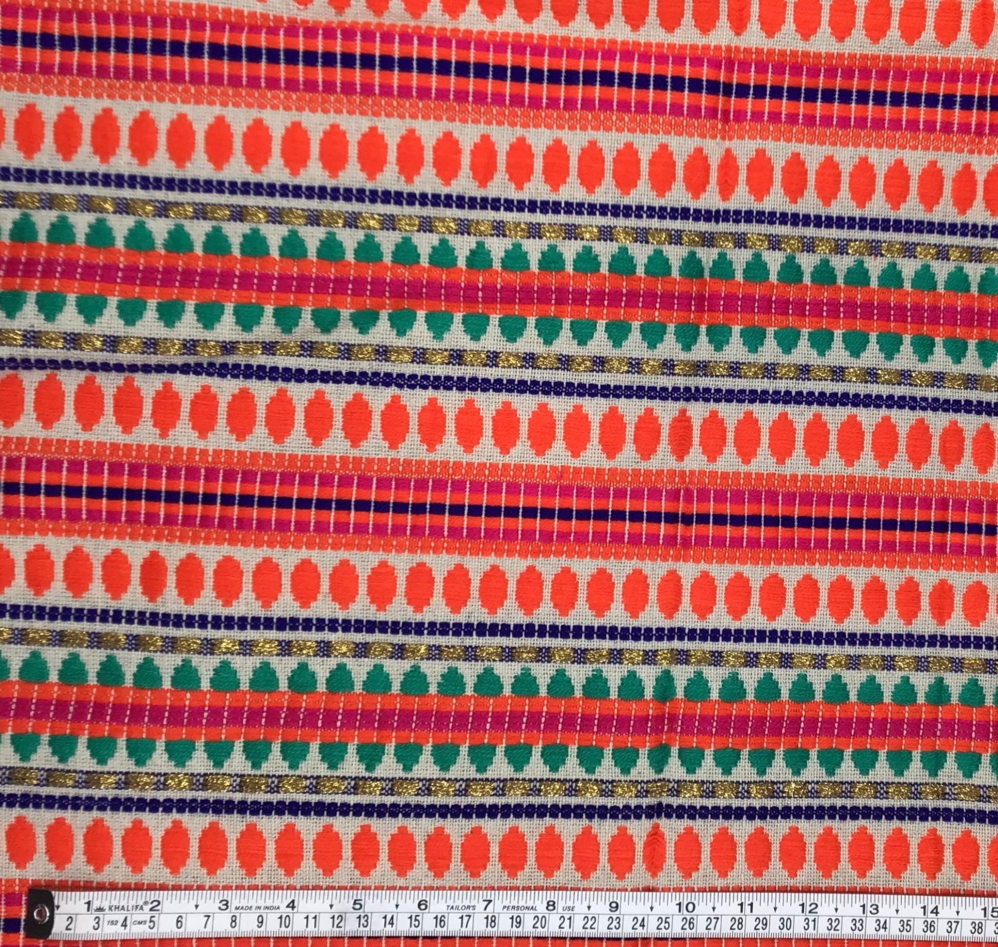Marrakesh summer Handloom Fabric - Violet Elizabeth - Haberdashery
