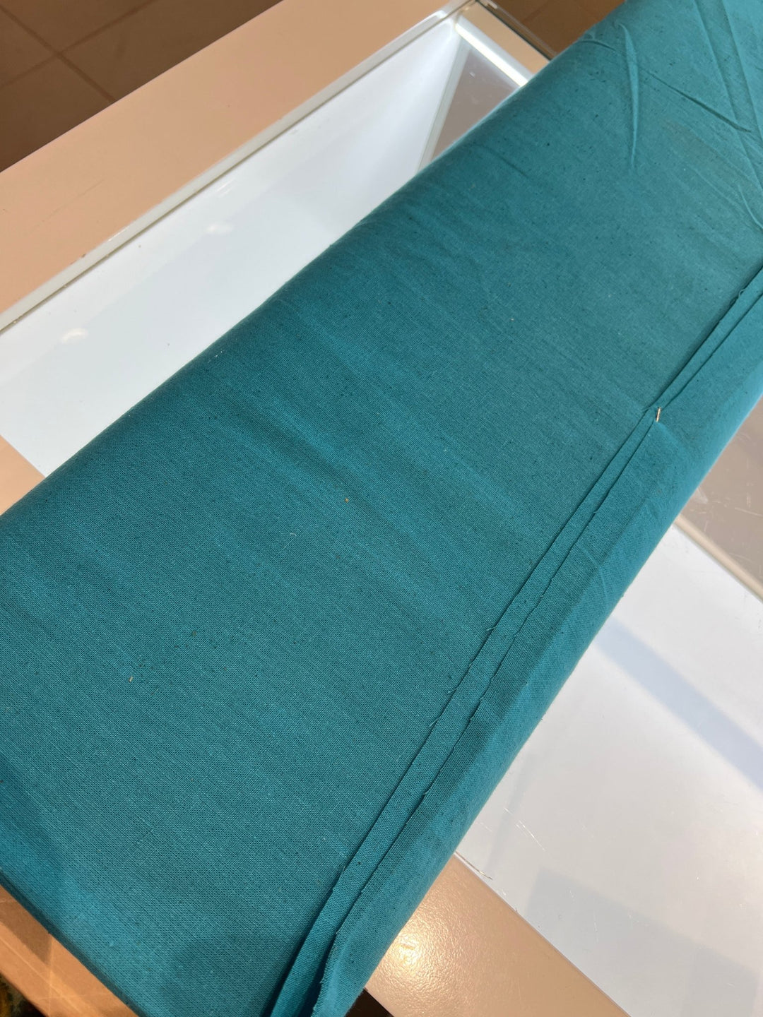 Mediteranina Blue Fabric 100% Cotton slub - Violet Elizabeth - Haberdashery